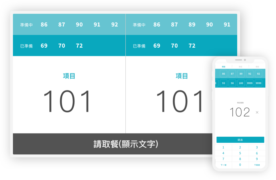 叫號取餐